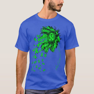 Manische depressie bewustzijn Zonnebloem lint bloe T-shirt