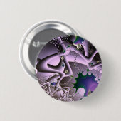 Manische episodes - fractale kunst ronde button 5,7 cm (Voorkant /achterkant)