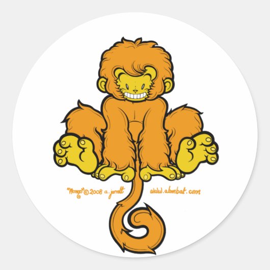 Manische Mongo Sticker 1 (Voorkant)