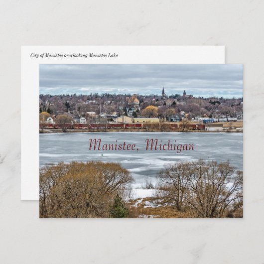 Manistee - Een kleine stad op het Michiganmeer Briefkaart (Voorkant / Achterkant)