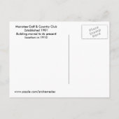 Manistee Golf & Country Club Aankondigingskaart (Achterkant)