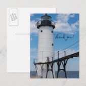 Manistee Lighthouse Bedankkaart Briefkaart (Voorkant / Achterkant)