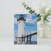 Manistee Lighthouse Bedankkaart Briefkaart (Staand voorkant)