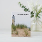 Manistee Lighthouse Briefkaart (Staand voorkant)