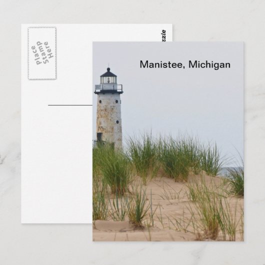Manistee Lighthouse Briefkaart (Voorkant / Achterkant)