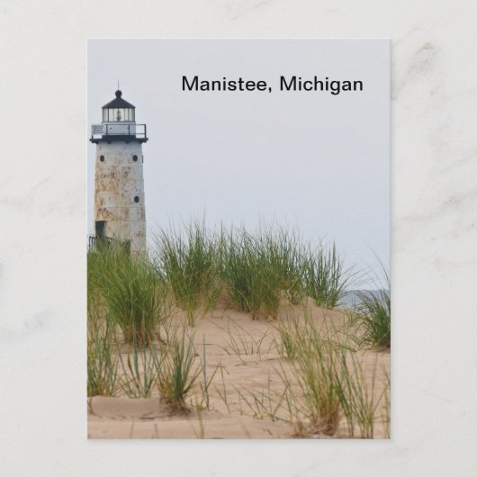 Manistee Lighthouse Briefkaart (Voorkant)
