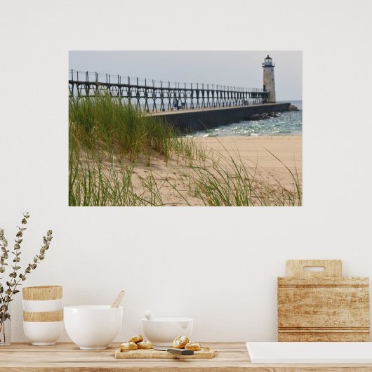 Manistee Lighthouse Poster (Keuken)