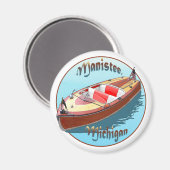 Manistee, Michigan Magneet (Voorkant / Achterkant)