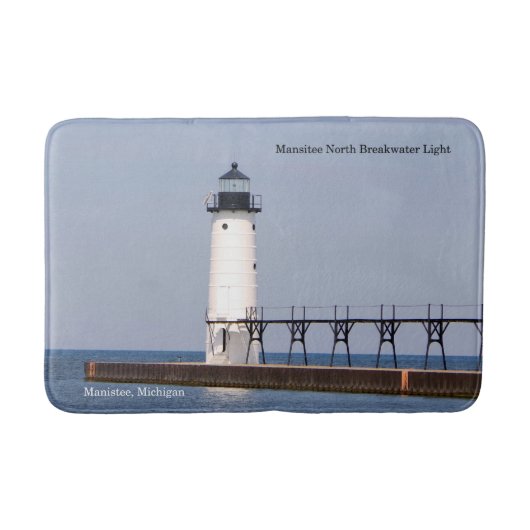 Manistee North Pierhead Light bathmat Badmat (Voorkant)