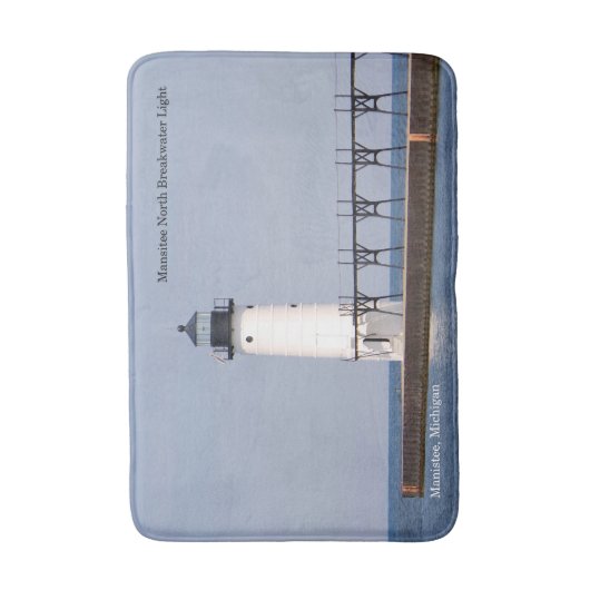 Manistee North Pierhead Light bathmat Badmat (Voorkant Verticaal)