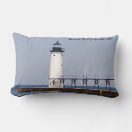 Manistee North Pierhead Light lumbar pillow Kussen