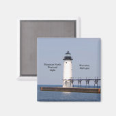 Manistee North Pierhead Light magnet (Voorkant / Achterkant)