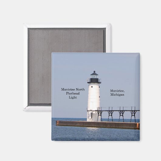 Manistee North Pierhead Light magnet (Voorkant / Achterkant)