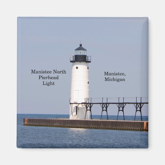 Manistee North Pierhead Light magnet (Voorkant)