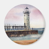 Manistee North Pierhead Light Magnet (Voorkant)