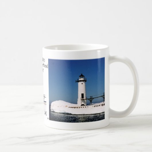 Manistee North Pierhead Light-mok Koffiemok (Rechts)