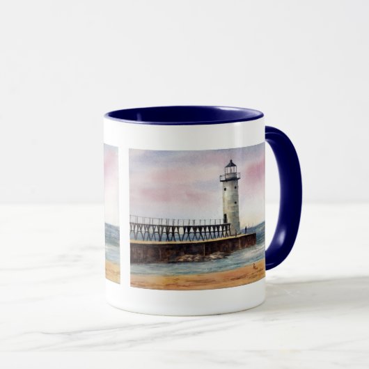 Manistee North Pierhead Light-Mok Mok (Voorkant rechts)