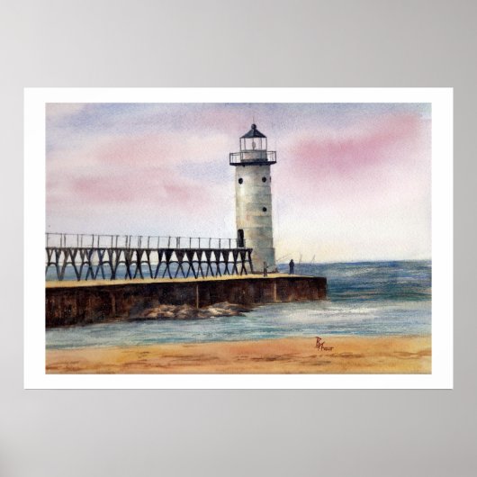 Manistee North Pierhead Light Poster (Voorkant)