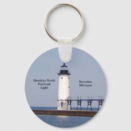 Manistee North Pierhead Light-sleutelketen Sleutelhanger