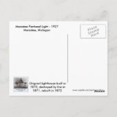 Manistee Pierhead Light Briefkaart (Achterkant)