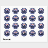Manistee River Loop Trail (rd2) Ronde Sticker (Vel)