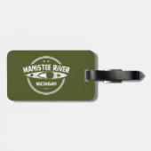 Manistee River, Michigan Bagagelabel (Achterkant horizontaal)