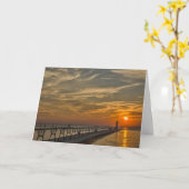 Manistees vuurtoren van North Pierhead Kaart (Gele Bloem)