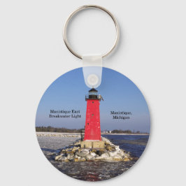 Manistique East Breakwater Light key chain Sleutelhanger