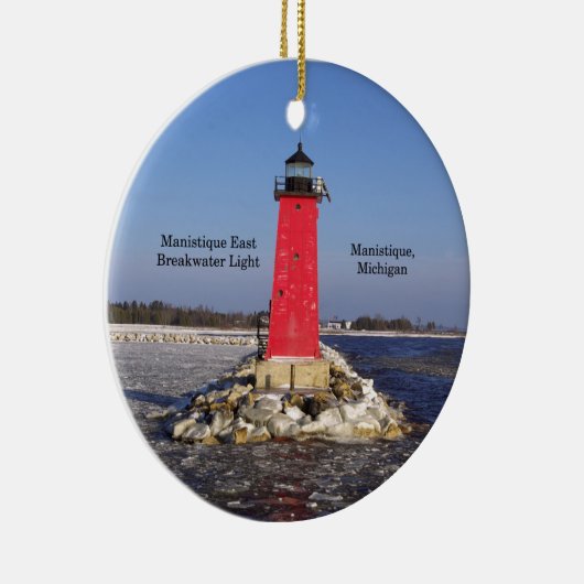 Manistique East Breakwater Light ornament (Rechts)