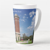 Manistique Water Tower Latte Mok (Rechterhoek)