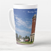 Manistique Water Tower Latte Mok (Linkerhoek)