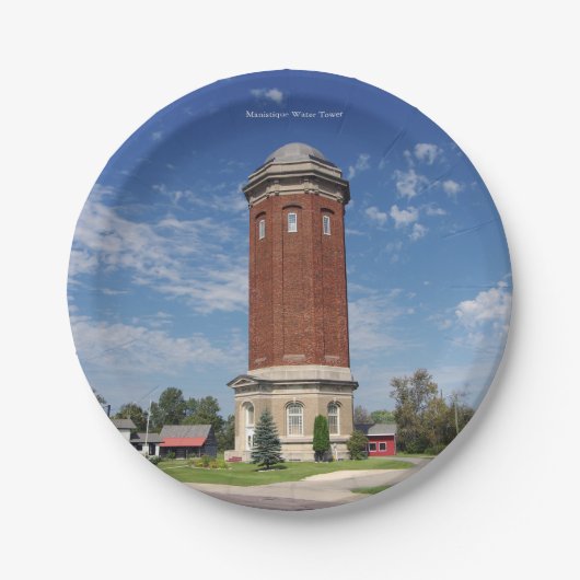 Manistique Water Tower paper bord (Voorkant)