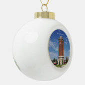 Manistique watertorbal of sneeuwvlokversiering keramische bal ornament (Links)
