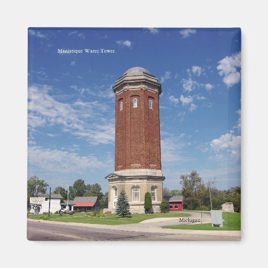 Manistique Watertoren magneet (Voorkant)