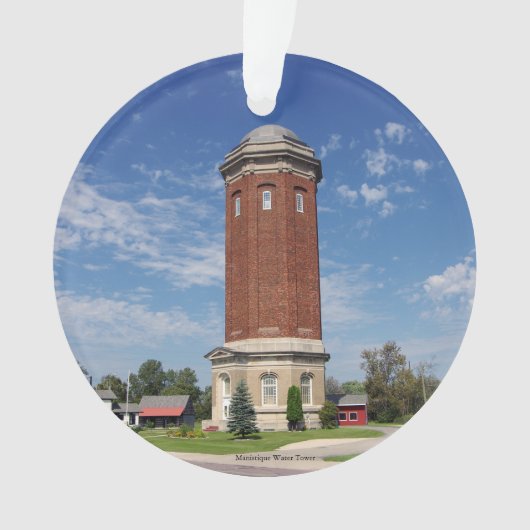 Manistique watertower acrylversiering ornament (voorkant)