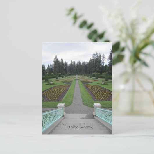 Manito Park Briefkaart (Staand voorkant)
