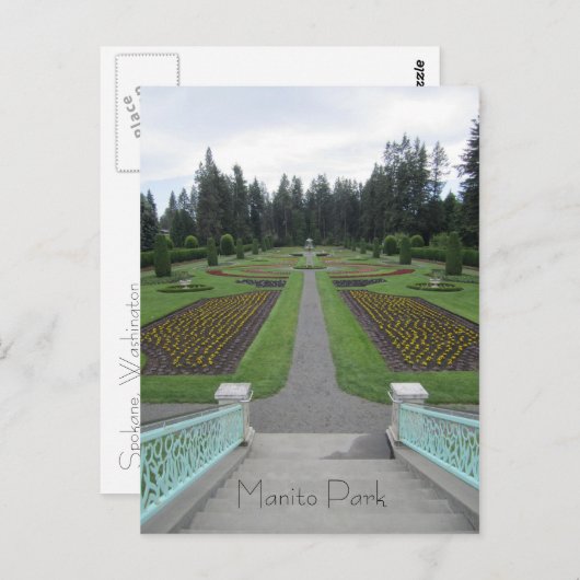 Manito Park Briefkaart (Voorkant / Achterkant)