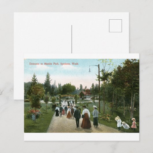 Manito Park Spokane  Briefkaart (Voorkant / Achterkant)