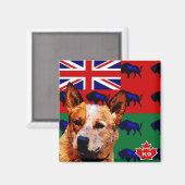 Manitoba Australisch vee hond Magneet (Voorkant / Achterkant)