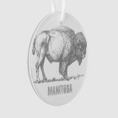 Manitoba Bison Ornament (voorkant)