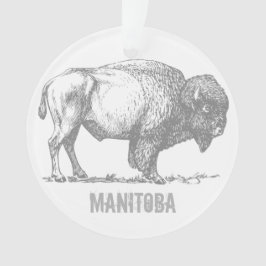 Manitoba Bison Ornament