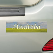 Manitoba Bumpersticker Manitoba Souvenir (Op auto)
