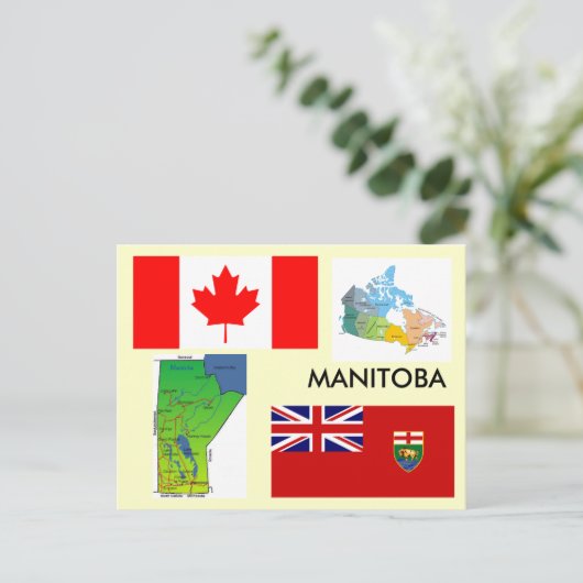 Manitoba, Canada Briefkaart (Staand voorkant)