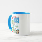 Manitoba Canada Cartoon Poster Mok (Voorkant links)