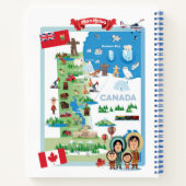 Manitoba Canada Cartoon Poster Notitieboek (Achterkant)