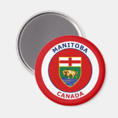 MANITOBA CANADA MAGNEET (Voorkant / Achterkant)