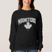 Manitoba Canada Maple Leaf Red Canadian Flag Pride Trui (Voorkant)