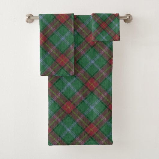 Manitoba Canada Provinciaal Tartan Bad Handdoek (Insitu)