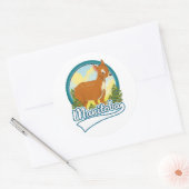 Manitoba Canada reislogo Ronde Sticker (Envelop)