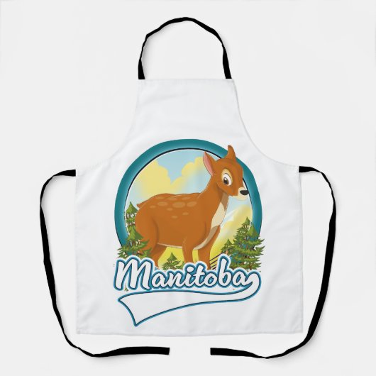 Manitoba Canada reislogo Schort (Voorkant)
